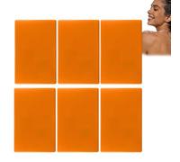 Jabón de cúrcuma, jabón exfoliante aclarante, jabón limpiador profundo que refina los poros, jabón hidratante facial y cuerpo, sa/von aclarador unificando la tez. (6 unidades)