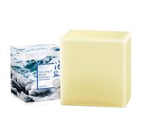 Jabón de leche de cabra, barra de jabón natural de 100 g para rostro y cuerpo, gel de baño con leche de cabra y sal marina con ingredientes botánicos para una limpieza suave nutritiva de la piel, b