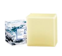 Jabón de leche de cabra, barra de jabón natural de 100 g para rostro y cuerpo, gel de baño con leche de cabra y sal marina con ingredientes botánicos para una limpieza suave una piel nutritiva