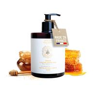 Jabón de Marsella líquido miel - Jabón líquido para manos exfoliante e hidratante - Aceite de Coco, extracto de Miel orgánica, 97% de ingredientes naturales - Jabón de Manos - 500ml