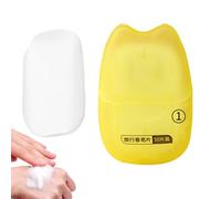 Jabón de papel - 50 unidades de jabón de papel espumoso | Jabón de viaje para interiores, exteriores, viajes, camping, senderismo, jabones de jabón, copos de jabón