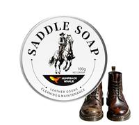 Jabón de sillín | 100 g de bálsamo de limpieza de botas | Salve de mantenimiento de cuero - para ecuestres, muebles, chaquetas, bolsos, propietarios de viviendas, coleccionistas, sillines, interiores