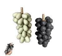 Jabón de uva con cuerda, jabón artesanal de racimo de uva verde natural elaborado en frío, fórmula natural y limpieza suave, exquisita decoración para el hogar y opción de regalo para (mix)