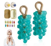 Jabón De Uva Con Cuerda, Jabón De Uva Cristalino Hecho A Mano, Limpieza Suave, Para El Cuerpo, Manos Y Rostro, Para Una Piel Suave Y Tersa, Aire Fresco(TeaTree*2)