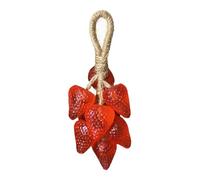 Jabón de uva de cristal portátil lavado con aceite esencial afrutado, se puede colgar jabones de fresa con cuerda de cristal