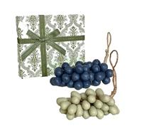 Jabón de Uva en Cuerda, Jabón Artesanal con Forma de Racimo de Uvas en Barra, Jabones de Uva Artesanales Boho Chic, Jabones Artesanales Naturales de Proceso en Frío para Hombres y Mujeres (A+B)