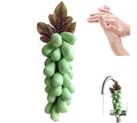Jabón de uva en una cuerda, barra de jabón de uva hecha a mano, jabones de ducha de mano y ducha de fragantes colgantes para hombres y mujeres