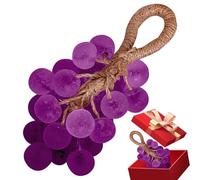 Jabón de uva en una cuerda, jabón de racimo de uvas hecho a mano, diseño de pomelo similar al, perfumado con rosa, melocotón y lavanda, jabones de baño decorativos, regalo único de boda
