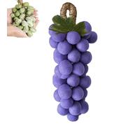 Jabón de uva en una cuerda, jabón hecho a mano avanzado en forma de racimo de uva, barra natural de proceso frío para cara, cuerpo y manos, regalo decorativo de baño para uso doméstico y ducha (1