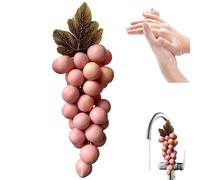 Jabón de uva Exquisito jabón vívido en una cuerda para la decoración del hogar fragante de ducha de cara y mano y cuerpo para limpiar el sabor de fresa, estilo-2