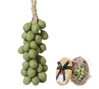 Jabón de uva hecho a mano en una cuerda, jabón artístico de proceso frío, diseño de racimo de uva con fragancia natural, hidratante facial y lavado corporal para hombres y mujeres (1, verde)