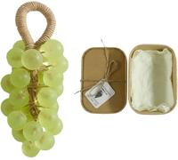 Jabón de uva, jabón de uva hecho a mano en cuerda, jabón decorativo y perfumado para baño y aire fresco, jabón natural con aroma refrescante, fragancia duradera, decoración navideña para colgar (B#)
