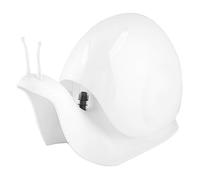 Jabón Dispensador de Líquido En Forma de Caracol Dispensador de Loción para Mostrador Dispensador de Gel de Ducha Accesorios de Baño Hogar 120 ML Blanco