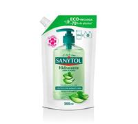 Sanytol - Eco-Recarga Jabón de Manos Hidratante, Protege, Limpia e Hidrata, con Aloe Vera y Té Verde - 500 ml