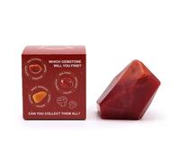 Jabón Elemental de Cristal Elemento Fuego - Jabón con Mineral en el Interior - HOSTENATURA