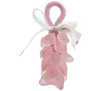 Jabón en una cuerda: barra de jabón decorativa transparente para baño, juego de jabones de manos realistas con forma de fruta, melocotón - en una cuerda