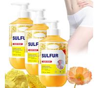 Jabón Facial Con Azufre, Gel De Ducha Con Azufre, Gel De Ducha Genérico Con Azure, Limpiador Y Ge De Duca Multiacción Reparador Y Limpiador, Limpieza Profunda (3 unidades)