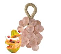 Jabón Hecho A Mano Crystal Grape Bundle - Barra De Baño Con Fragancia De Larga Duración | Jabón Decorativo Con Forma De Fruta | A Papaya De Uva, Perfecto Para Baño, Viaje, Limpieza Facial, Corpo