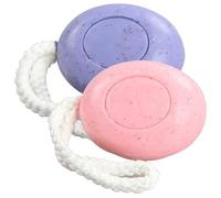 Jabón Hidratante con Fragancia Natural en una Cuerda, 2 Piezas de 150 g de Jabón en Barra Exfoliante y Control de Aceite para Rostro y Cuerpo, Limpiador Suave para Hombres Mujeres, Baño Hecho a M