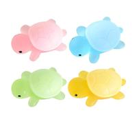 Jabón Infantil Artesanal Jabón Líquido Corporal Limpiador Hidratante | 4X Accesorio de Baño Fácil y Jabón Infantil Forma Tortuga para Niños y Niñas