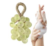 Jabón | Jabón decorativo con aroma de uva realista, jabón nutritivo en forma de fruta, para cara, cuerpo, manos, ducha, viaje, casa, baño, para mujeres y hombres