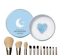 Jabón limpiador de brochas de maquillaje, 100 gramos, para profesionales, niñas, novias, viajes, residencias, apartamentos, viajes
