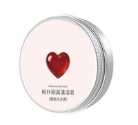 Jabón Limpiador para Brochas de Maquillaje en Barra | Barra Portátil Disuelve Manchas 100 g,Jabón De Limpieza Para Brochas De Cosmética,Para Viajes Residencias Apartamentos Mujeres Chicas Profesionale