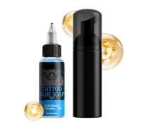 Jabón Limpiador Para Piercings | Solución De Limpieza Azul De 50 Ml,Solución Limpiadora Para El Cuidado De Piercings Con Botella Espumosa,Para Hombres, Higiene Personal, Uso Diario, Hogar Y Viaje