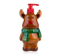 Jabón líquido Accentra DEER con dosificador, regalo Navidad mujeres, aroma Arándano Helado, color rojo/verde/marrón