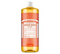 - Jabón mágico puro de Castilla del Dr. Bronner, 18 usos en 1, árbol del té de cáñamo, botella de 946 ml.
