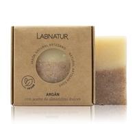 Jabón Natural Argán Artesanal - Vegano y Sin Aceite de Palma - Labnatur | Con Aceite de Argán, Almendras Dulces y Oliva - Reafirmante - Hidrata y Nutre en Profundidad - Para Piel Seca - 100 g
