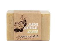 Jabón Natural Azufre 100g Labnatur. Regulador de Sebo. Artesanal y Vegano. Facial y Corporal ideal para Pieles Grasas. Limpiador Natural para el Rostro.
