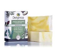 DEHESIA Jabón Natural Regenerante BIO con Oliva, Karité y Romero - Ideal como gel de ducha o jabón corporal, 90g