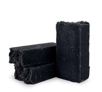 Jabón natural de Carbón activo (90g) - Elimina espinillas y puntos negros - Purificador, desintoxicante - Piel grasa mixta