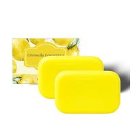 Jabón natural de citronela y hierba de limón, jabón de limón para la cara y el cuerpo, jabón blanqueador de la piel con extracto de limón y citronela, jabón de barra de hierba de limón para bañarse