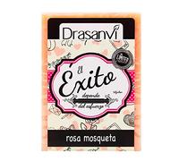 Jabon Natural de Rosa Mosqueta Drasanvi en Pastilla de 100 Gramos Puros | Con Aceite de Rosa Mosqueta, Ayuda a Regenerar y Suavizar la Piel, Ideal para el Cuidado Facial y Corporal de Uso Diario