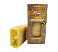 Jabón Natural de Ruda Cero Waste | Jabón de Manos, Cuerpo y Cara Hidratante y Calmante Antiacné | Pastilla Jabón Ecológica Artesanal | Fabricado en España | Vegano | Sin Aceite de Palma (100 g)
