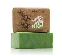 JABON NATURAL LABNATUR 100g ACÉITE DE OLIVA.100% Vegano Natural con aceites esenciales, contiene propiedades hidratantes, regeneradoras y suavizantes. Posee efecto antiedad.