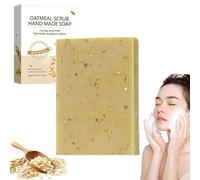 Jabón natural Nolvia para una mejor piel, jabón vegetal hecho a mano con aceite de avena, barras orgánicas para pieles secas y sensibles, hace que tu piel sea suave y limpia (1)