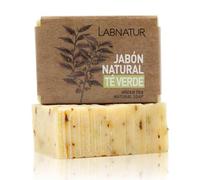 Jabón Natural Té Verde 100g Labnatur. Aceites de primera presión en frío. Antioxidante. Hidratante natural y Vegano. Limpieza Facial y Corporal.