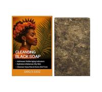 Jabón Negro Africano Crudo Orgánico, Con Fórmula Suave, 100 G, Barra De Negro Africano Crudo, De Baño, Nutre E Hidrata, Para Adultos, Adolescentes, Ancianos, Todo Tipo De Piel