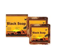 Jabón negro africano, jabón negro africano orgánico, ayuda a la piel propensa al acné, jabón natural para hombres y mujeres, combate el acné antiedad, jabón facial hidratante