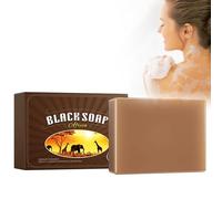 Jabón Negro Africano Orgánico, Jabón Negro Africano 100 G Jabón Hidratante Africano Negro Contra El Acné Y Las Manchas Oscuras, Jabón Negro Crudo Para Todo Tipo De Piel, Hecho A Mano