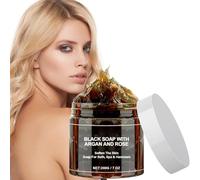 Jabon Negro,Jabón Negro Marruecos,Jabón Negro Exfoliante Corporal,Exfoliante Corporal Marruecos,Barra Jabón Negro Africano,Jabón Negro Marroquí Orgánico con Argán y Rosa