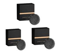 Jabón negro natural, limpio profundo y nutrir el cuero cabelludo, oscurecimiento natural, jabón para el cabello y la barba oscureciendo,3PCS