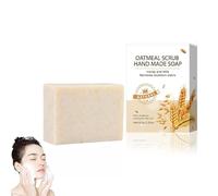 Jabón Nolvia, Jabón Nolviasoap, natural en barra para rostro y cuerpo, Jabones naturales en barra para una piel más radiante, Jabones blanqueadores de avena (1pc)