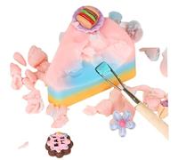 Jabón para barra de niños, jabón para barras para niños con juguetes dentro de jabón para niños en forma de queso, juego interactivo divertido para niños, actividad de padres e hijos, desarrollo de h