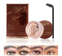 Jabón para Cejas, Eyebrow Soap Kit, Gel para Jabones de Cejas en 3D Crema, Ceja Styling Gel con Cepillo Jabón para dar Forma a Las Cejas,Impermeable de Larga Duración(Transparente)