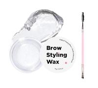 Jabón para cejas, gel de fijación transparente de larga duración, cera de cejas incolora y suave, fórmula resistente al agua y al sudor para un aspecto natural salvaje de cejas, 14 g