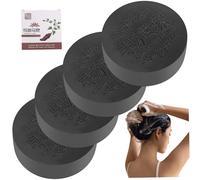 Jabón para el cabello, 4pcs Barra de champú 80 g Nurisional jabón hidratante para el cabello iluminando el aceite esencial de champú jabón con fragancia jabón multipropósito natural para el cuerpo de